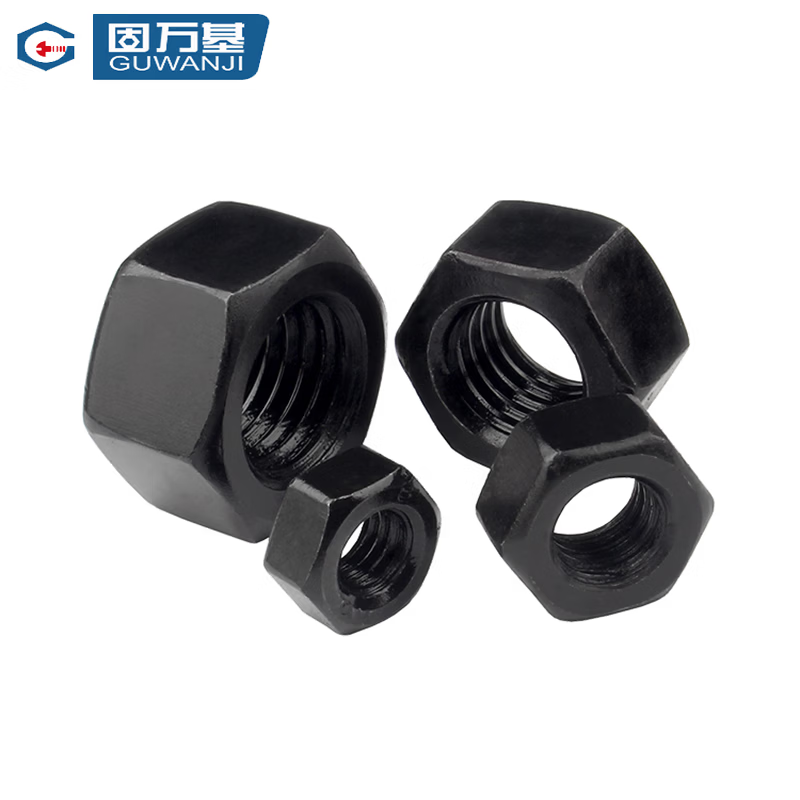 GUWANJI hexagonal nuts, grade 8 blackened carbon steel hexagonal screws, high strength caps, M39 [1 piece]