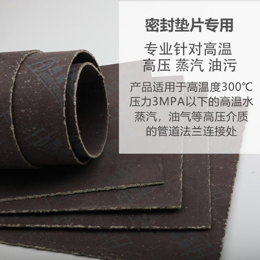 ZhengBang High Pressure High Temperature Resistant Oil Resistant Asbestos Board, Green, 1m x 1m x 2mm Thickness, 1m