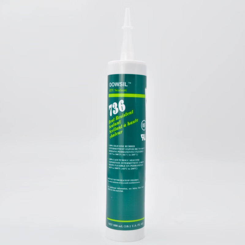 DuPont (DU PONT) Dow Corning 736RTV High Temperature Sealing Silicone, Red, 315 Degrees, Insulating and Waterproof, for Bonding and Fixing Sensors in Electronic Instruments and Meters, 300ml