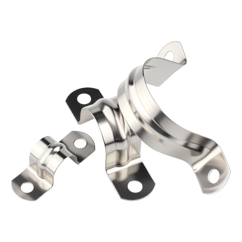Peifan 304 Stainless Steel Thickened Riding Clip U-Shaped Clip Hose Clamp M8 (5 pieces)