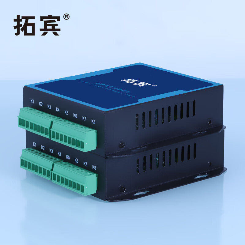 TUOBIN-T/R8ZK 8-channel unidirectional switch alarm to fiber optic extender for 20KM single-mode single-fiber SC infrared beam electronic fence smoke detector access control signal transmission