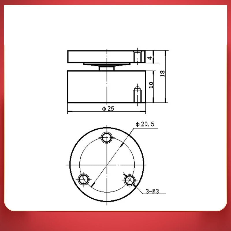 Zhongnuo Transmission Weighing Pressure Impact Resistance Sensor Stainless Steel Waterproof Thrust Sensor 0-500KG