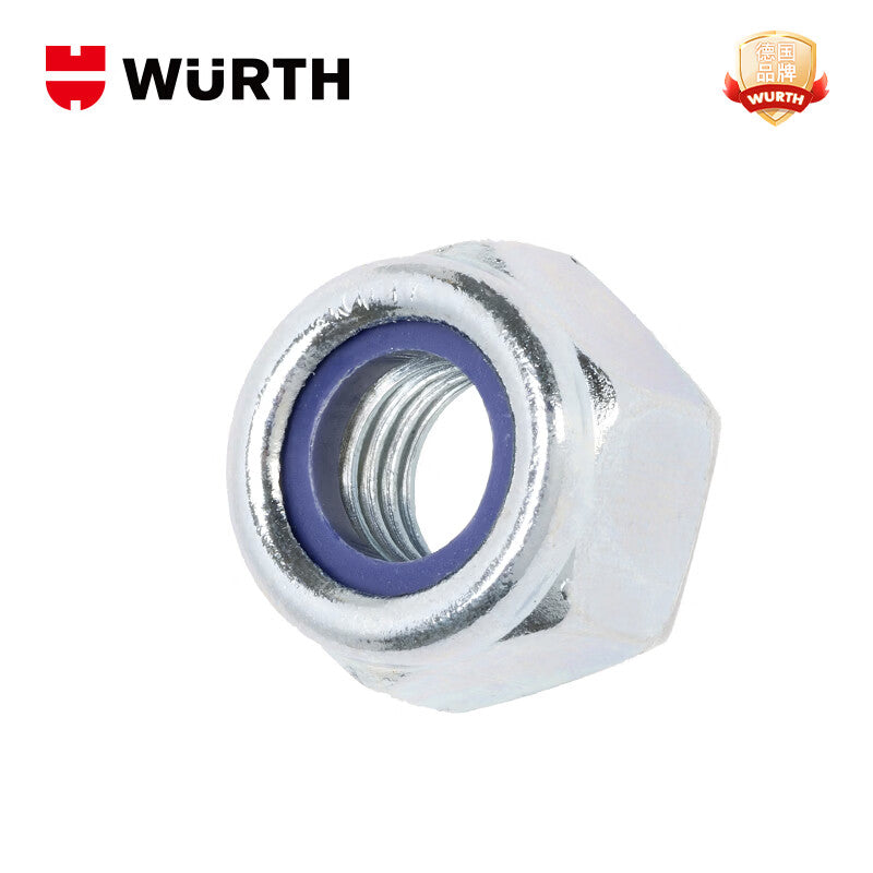 WURTH Hex Head Nylon Locking Nuts - DIN982-8-WS17-(A2K)-M10 25 pieces/pack 037110