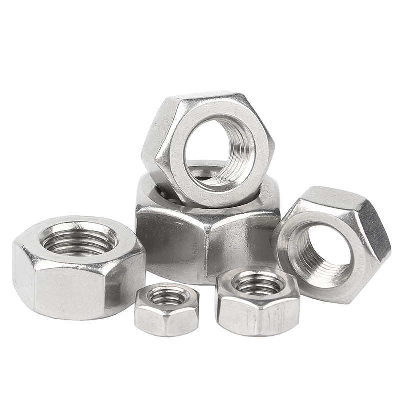 GUWANJI hexagonal nuts, stainless steel nuts, hexagonal bolts, screws, caps, 201 stainless steel M27 [5 pieces]