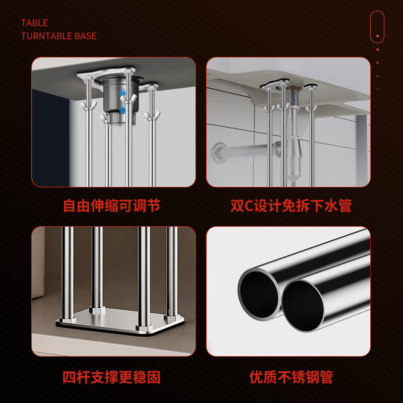 Carnegie Undermount Sink Support Rack for Kitchen Sinks, Vegetable Basins, Hand Basins, and Water Sink Brackets - Dedicated Sink Support