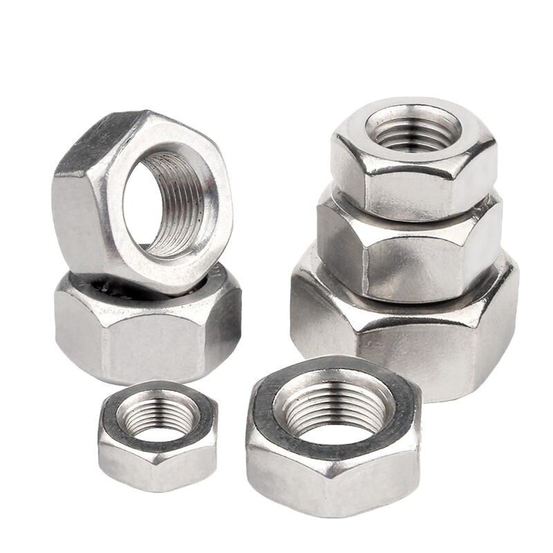 GUWANJI Hex Nut, 304 Stainless Steel Fine Thread Hex Screw, M10x1.25 Thread [1 piece]