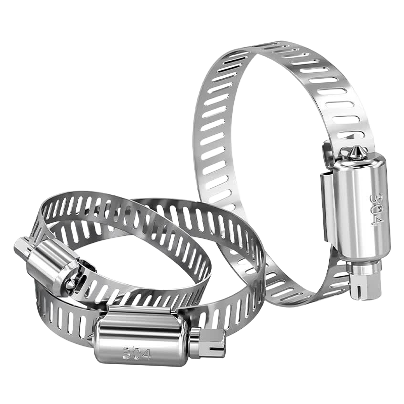 Xiaofeng Precision American-style hose clamps, 304 stainless steel hose clamps, pipe clips for fixing pipes, 21-38mm (10 pieces).