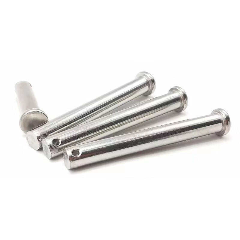 Jinglan 304 Stainless Steel Flat Head Cylindrical Positioning Pin with Hole M18*65 (1 set)