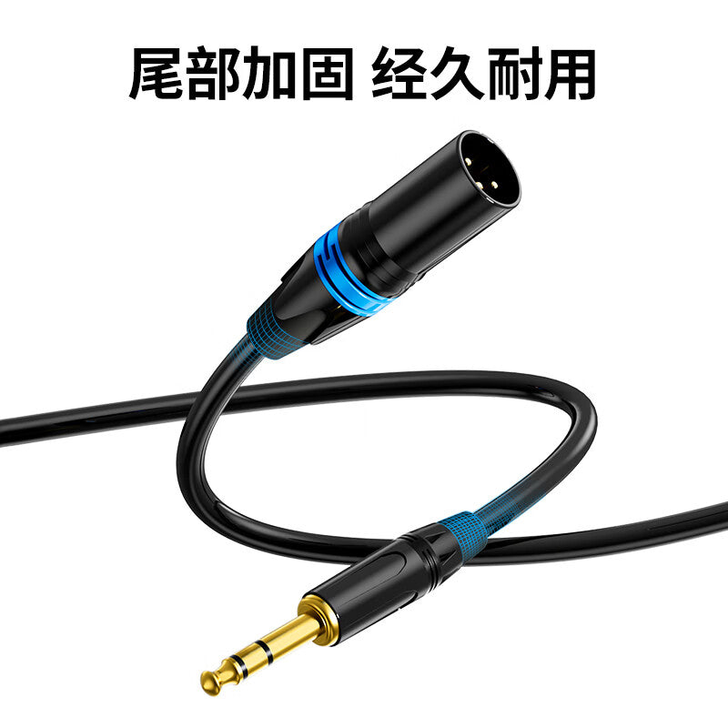Saint-Vish 6.5mm to XLR male microphone cable, 6.35mm XLR connector, three-core to XLR audio cable, balanced cable for sound card, mixer, speaker, and microphone connection, 10 meters, SWS-KG310