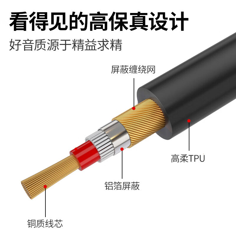 Saint-Vish 6.5mm to XLR female microphone cable, 6.35mm 3-pin to XLR audio cable, balanced 10-meter cable for sound card, mixer, speaker, and microphone connection (SWS-KM10).