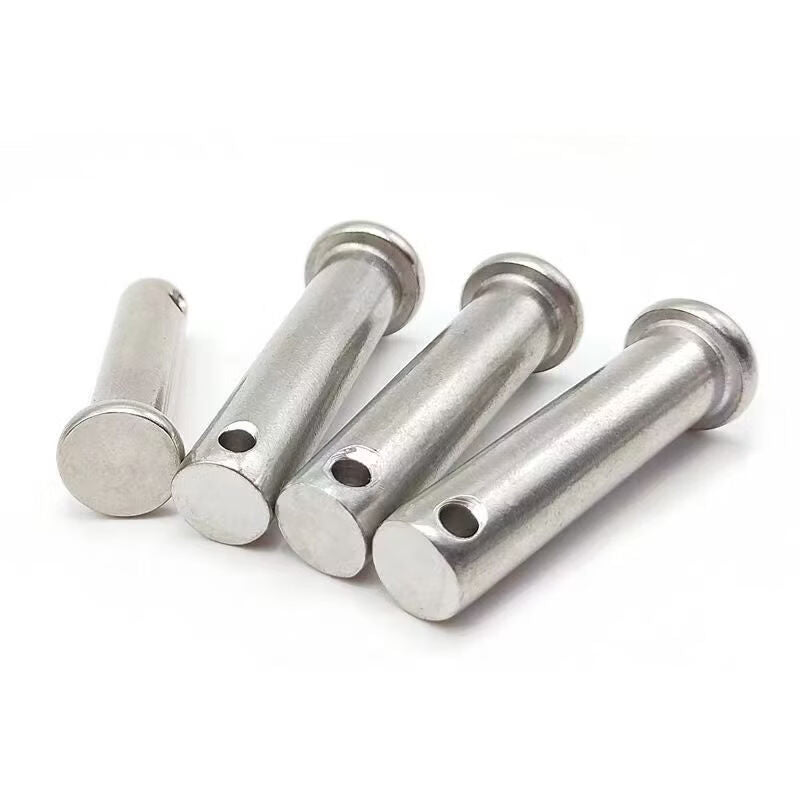 Jinglan 304 Stainless Steel Flat Head Cylindrical Positioning Pin with Hole M18*65 (1 set)