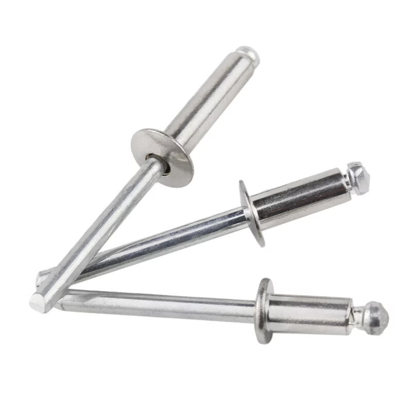 Jinglan 304 Stainless Steel Blind Rivets, Round Head Rivets, Tenon Rivets, Blind Rivets for Decoration, 4.8 x 10-500 pieces per box
