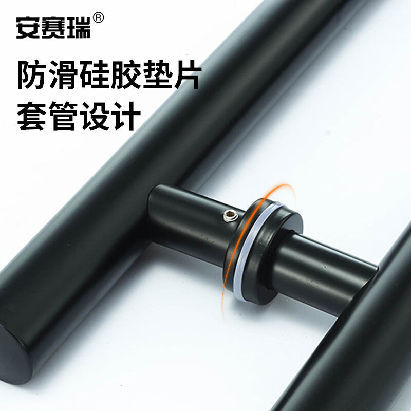 Anseri Stainless Steel Glass Door Handle, Sliding Door Handle, Matte Black, 1500*1200mm, 430844