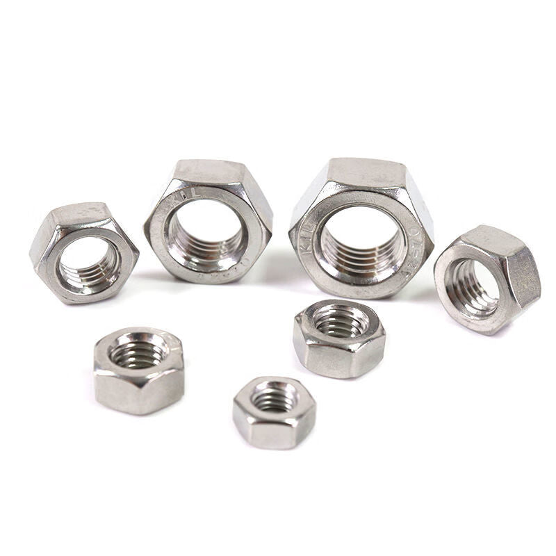 Tengchi (CT) 304/316 Hex Nuts, Stainless Steel Hex Head Nuts, Screw Nuts, 304 Hex Nuts M8 [100 pieces/pack]