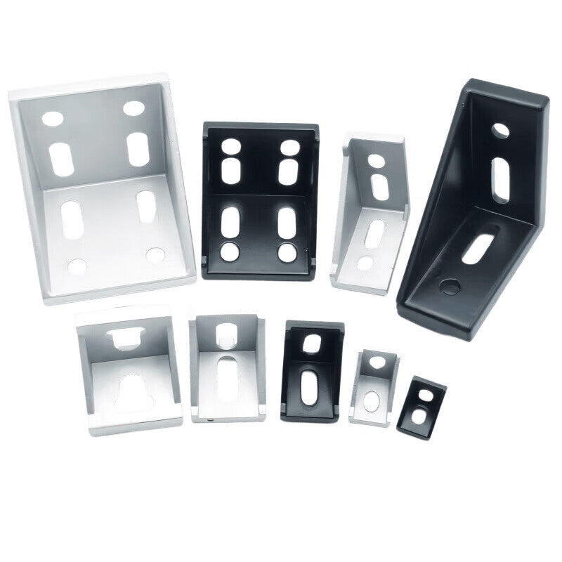 Haisik Industrial Aluminum Profiles, Aluminum Alloy Angle Brackets, with Screws, 2028 Standard T-Nut Set (4 Sets) HKxy-8 [Beijing Warehouse Delivery]