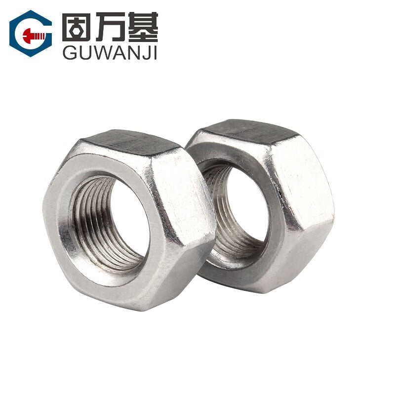 GUWANJI Hex Nut, 304 Stainless Steel Fine Thread Hex Screw, M10x1.25 Thread [1 piece]
