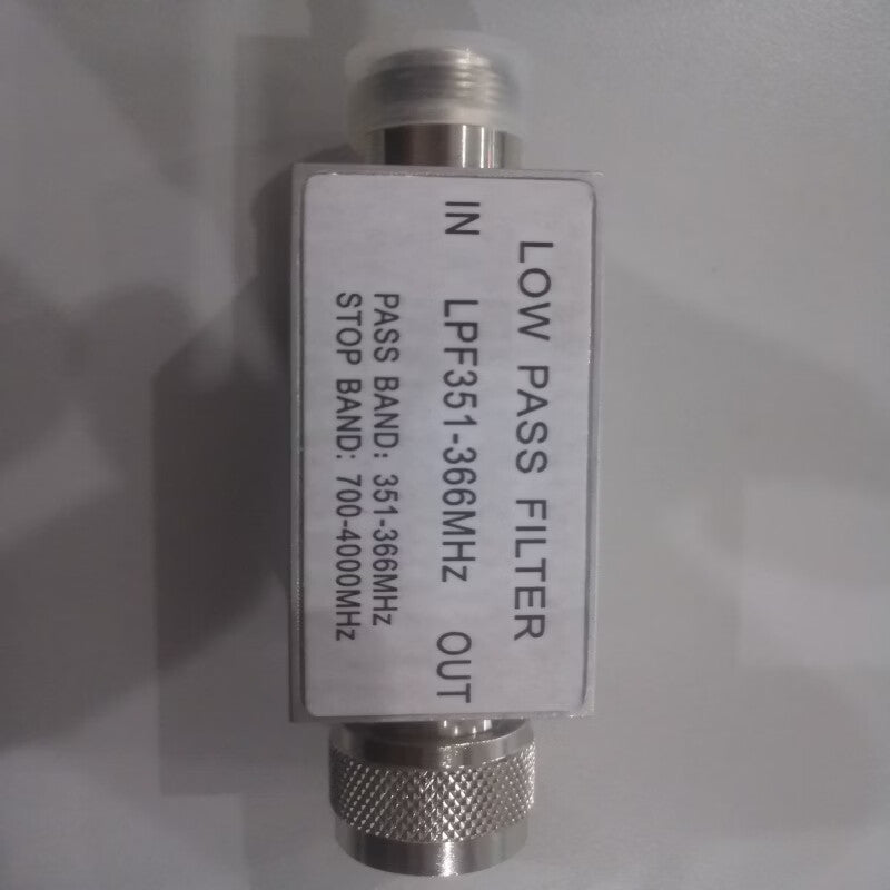 Angming RF bandpass filters, high-pass filters, low-pass filters, band-stop filters. Low-pass filter 351-366MHz 50W.