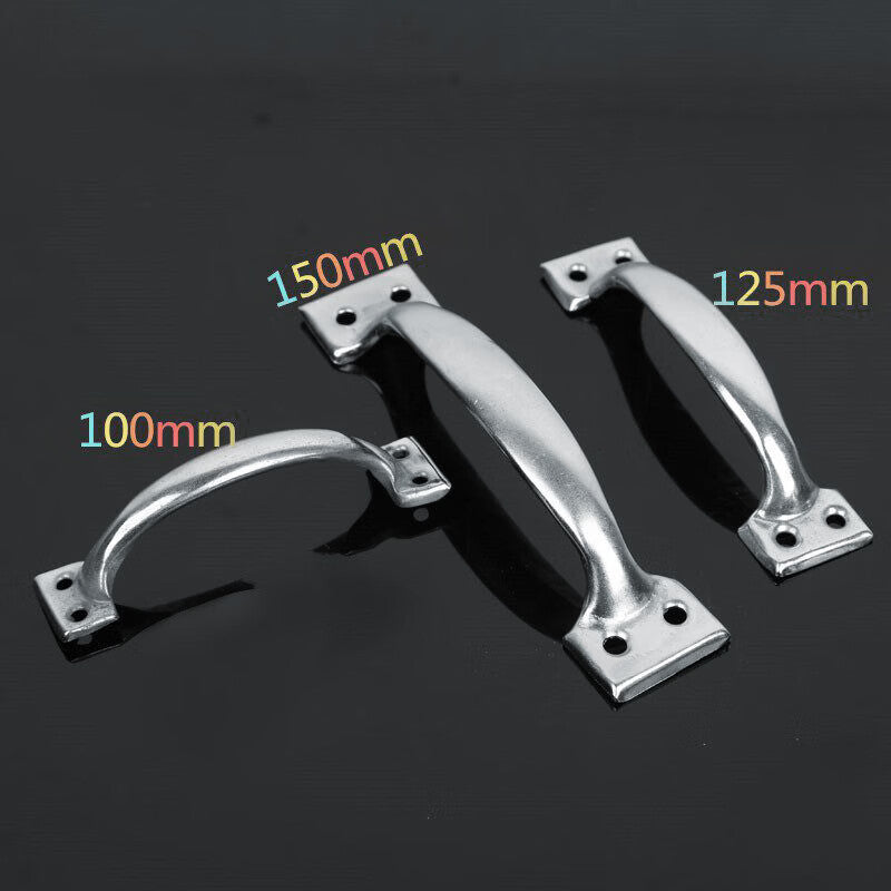 Steel Precast Products Door Handles 100pcs (10pcs per pack, includes screws), Old-fashioned Cabinet Door and Drawer Handles, Simple Wooden Door Handles, Bow-shaped Door Handles