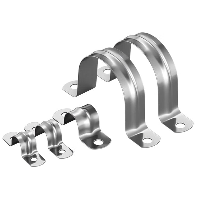 Peifan 304 Stainless Steel Thickened Riding Clip U-Shaped Clip Hose Clamp M8 (5 pieces)
