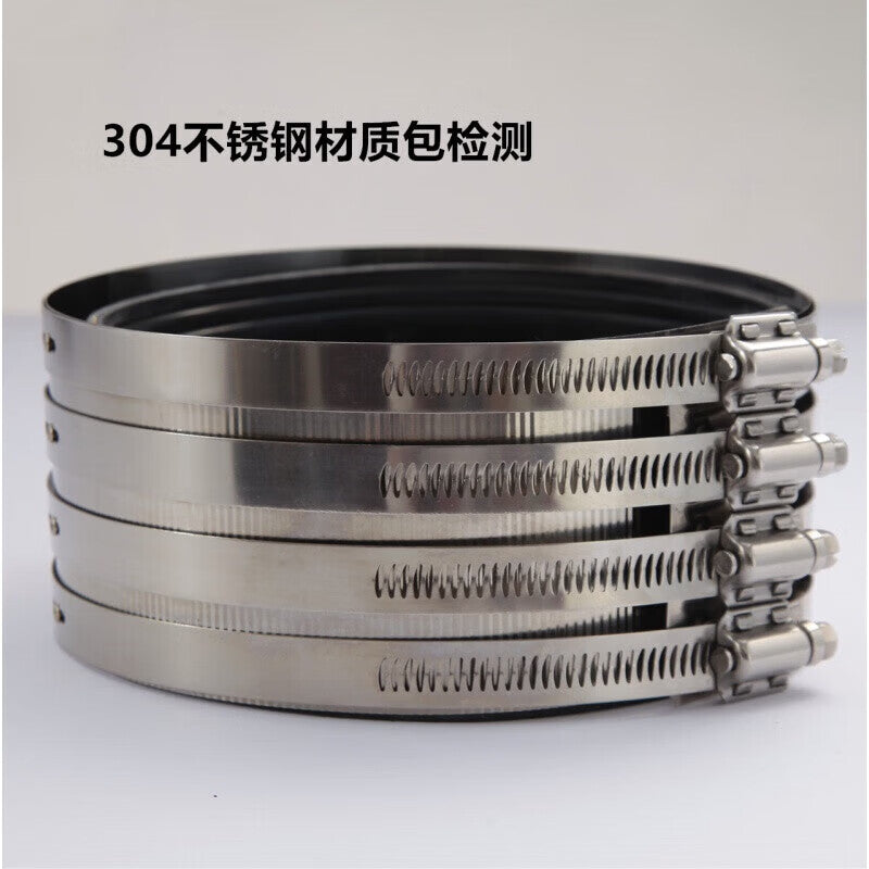 Peifan 201 Stainless Steel Pipe Bundle Cast Iron Pipe Clamps, PVC Pipe Strong Clamps for Drain Pipes, Flexible Clamp Joints, 3 inch/55mm [2 pieces]