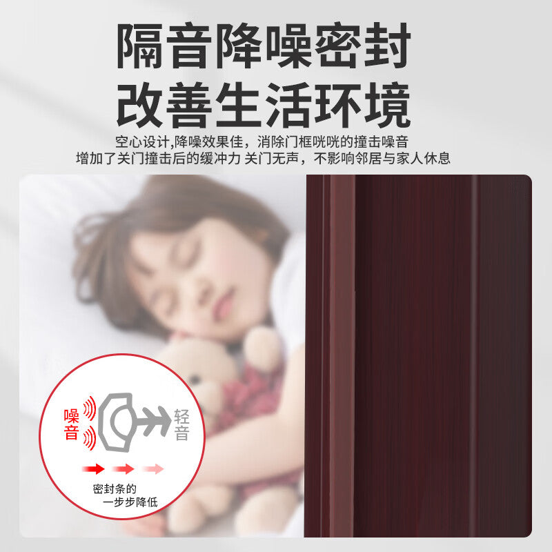 Milage bedroom door slotted sealing strip, bedroom wooden door anti-collision and sound insulation strip, interior door side and door frame windproof and dustproof strip, brown - semi-circular 8*8 [5 meters/roll]