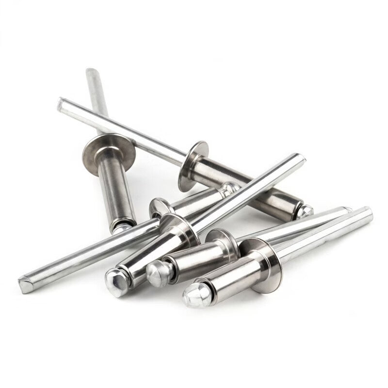 Jinglan 304 Stainless Steel Blind Rivets, Round Head Rivets, Tenon Rivets, Blind Rivets for Decoration, 4.8 x 10-500 pieces per box