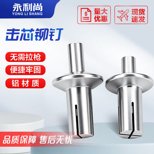 Yonglishang hammer-action core rivets, aluminum nails, 5*9 (100 pieces)