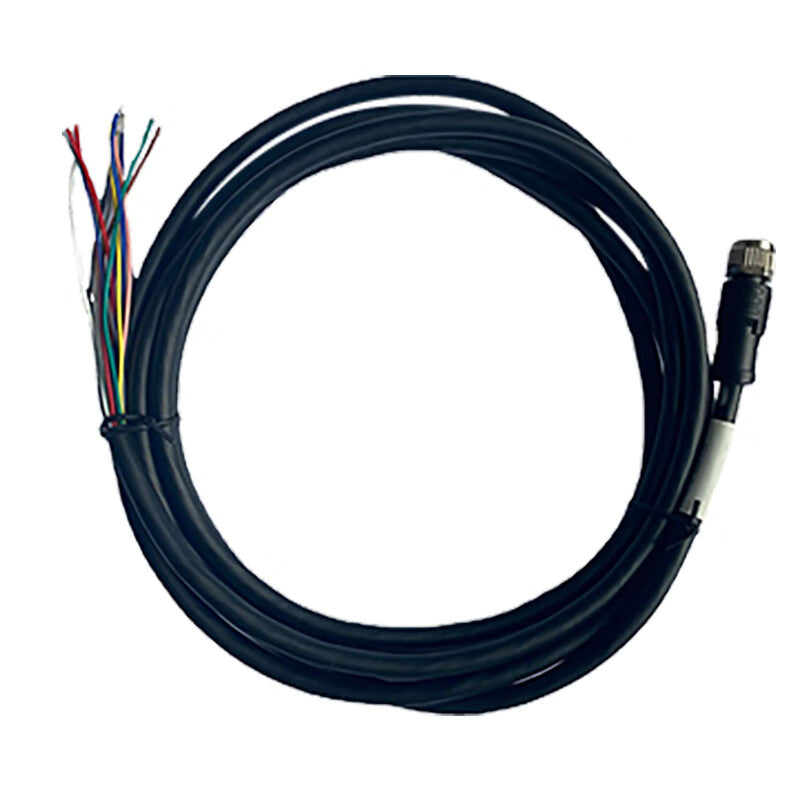 Hikvision robot power cord, static, 10 meters, 12-pin to open, neutral brand accessory, MV-IDA-P-M12A12pF-open-ST-10m