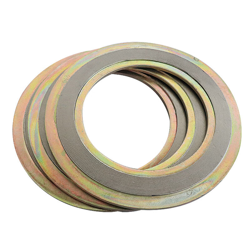 Zhunming Metal Spiral Wound Gasket, Carbon Steel Base Type A High Temperature and High Pressure Flange Graphite Gasket, Thickness 3.2mm, DN25 (10 pieces)
