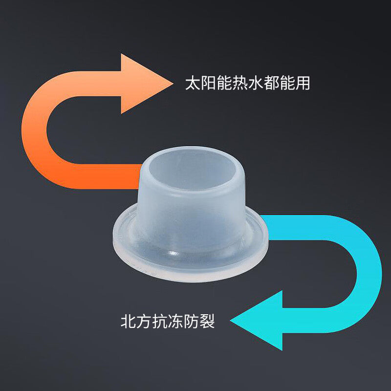 Steel Precast Products - 4-point transparent silicone sealing rings, 10-pack, no Teflon required, with gaskets, for household faucets, valves, and angle valves.