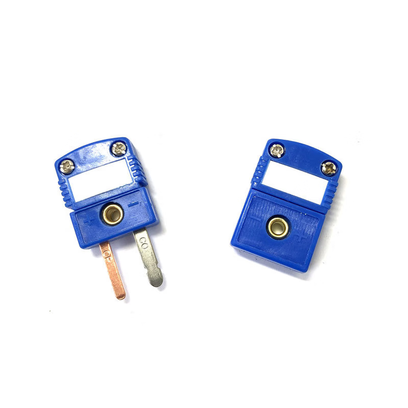 Kaimiyou Thermocouple T-Type Plug and Socket Connector, Small Blue Plug SMPW-T-M (10 pieces)