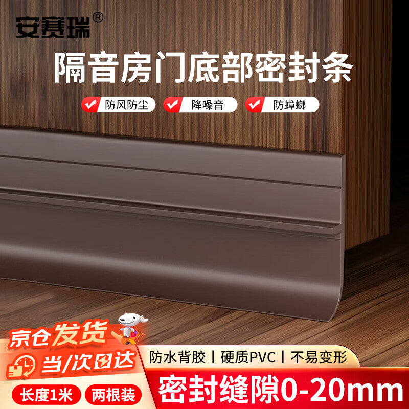 Anseri door seam and bottom windproof strip, soundproof door bottom sealing strip, door bottom seam special windproof strip, 2 strips 5K00214