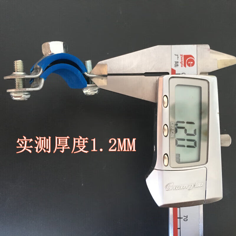 Hantiangong Thickened Metal Pipe Clips (PVC), Water Pipe Clamps, Pipe Buckles, Pipe Grips, Water Pipe Fixing Clips, 20mm, Blue Cover, Nails Not Included, 10 Pieces Per Pack