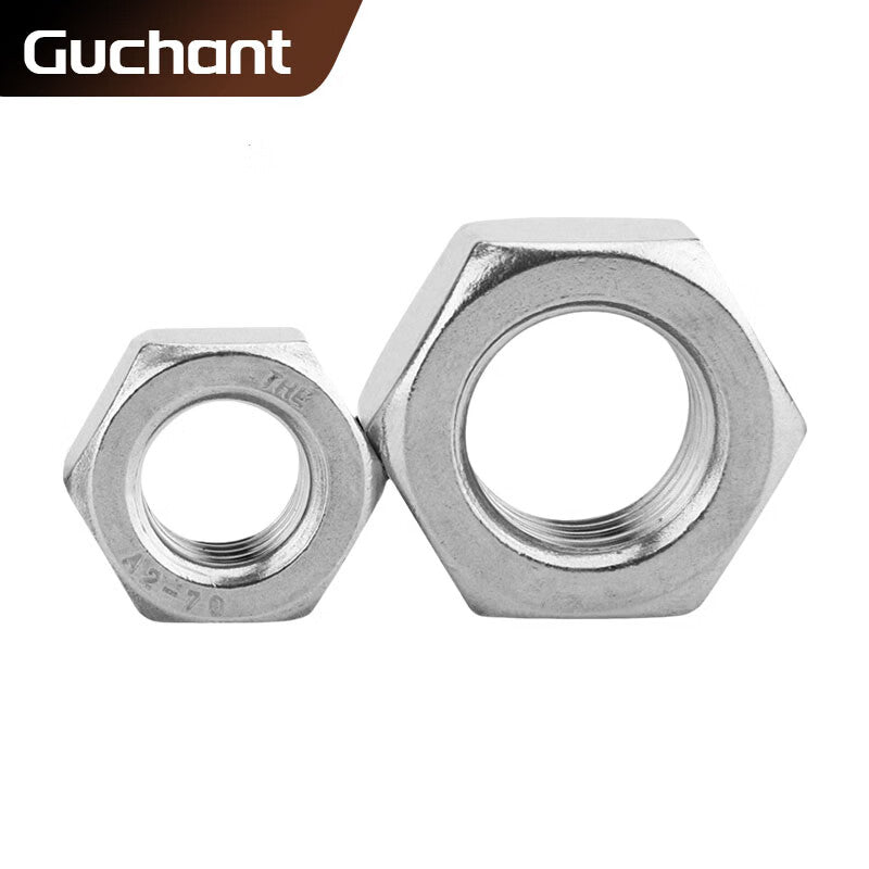 GUCHANT hex nuts, 304 stainless steel, DIN934, M4 [20 pieces/bag]