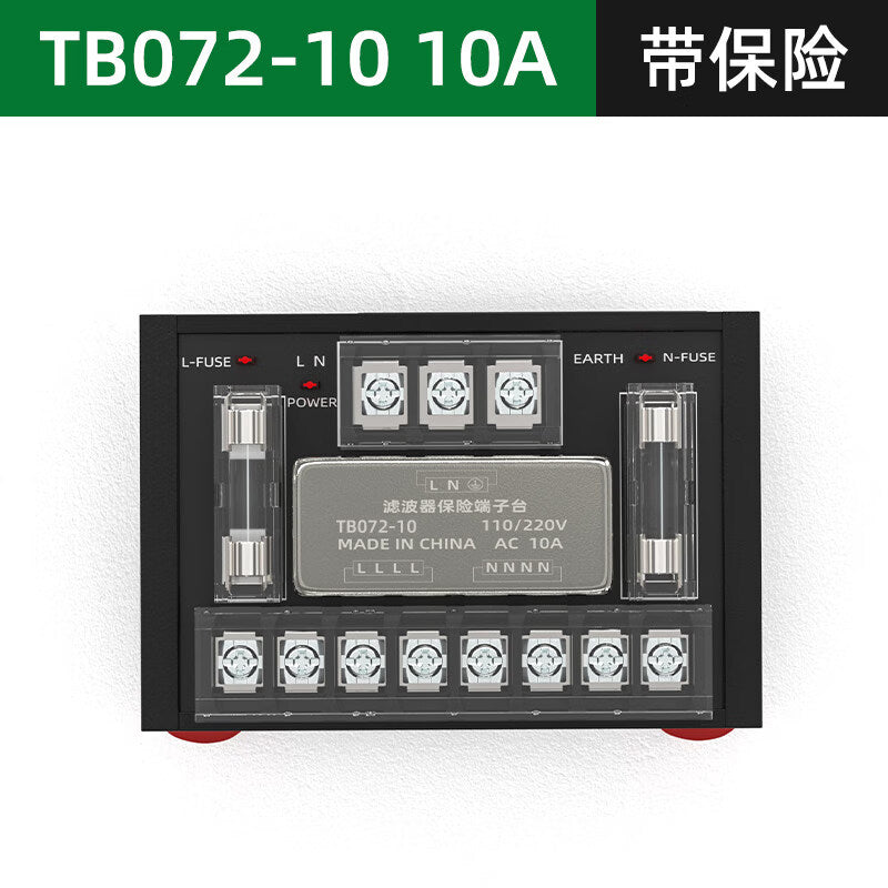 Angming Power Filter Fuse Terminal Block Power Filter Module 220V Anti-interference TB072-10 with Fuse