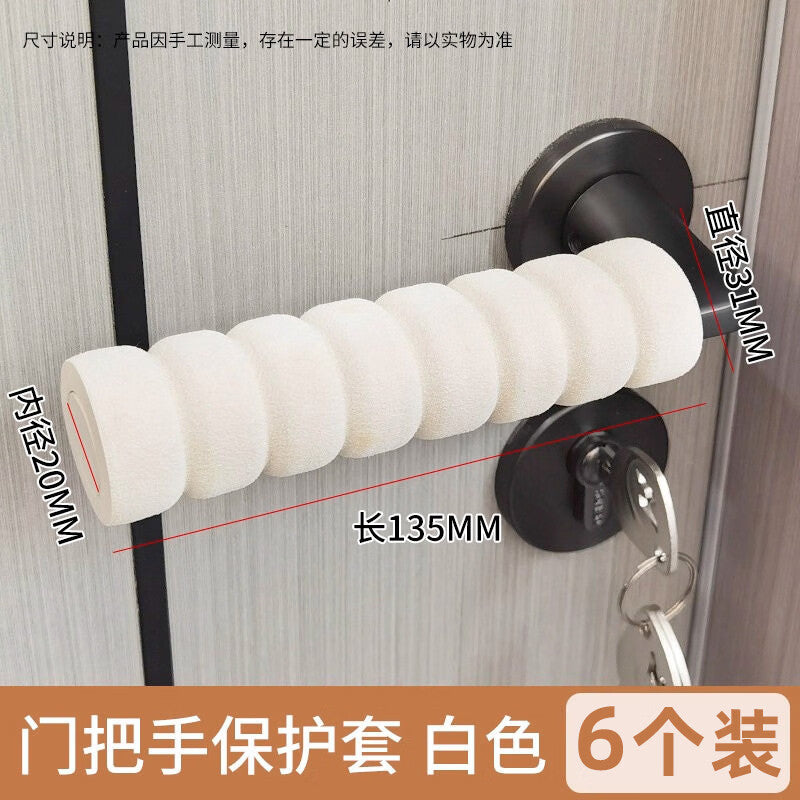 Chugong door handle protective covers, anti-collision, child-protective, thickened door handles, room door pulls, anti-collision covers, door stoppers, 6-pack