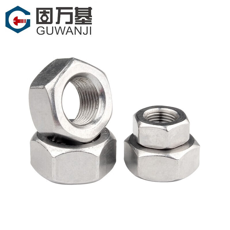 GUWANJI Hex Nut, 304 Stainless Steel Fine Thread Hex Screw, M10x1.25 Thread [1 piece]