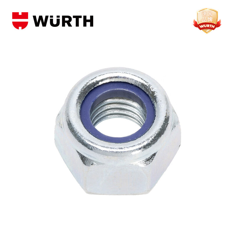 WURTH Hex Head Nylon Locking Nuts - DIN982-8-WS17-(A2K)-M10 25 pieces/pack 037110