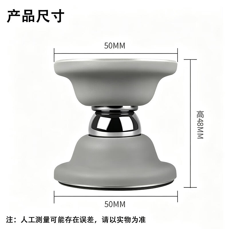 No-drill door catch, silicone doorstop for bathrooms, strong magnetic suction for glass doors, gray short door catch.