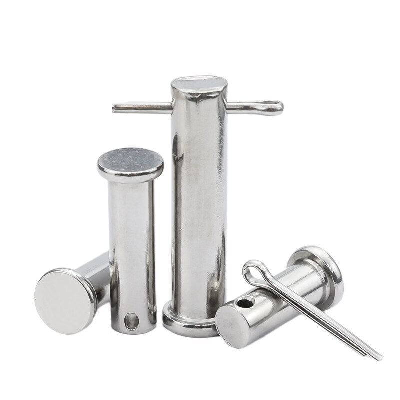 Jinglan 304 Stainless Steel Flat Head Cylindrical Positioning Pin with Hole M18*65 (1 set)