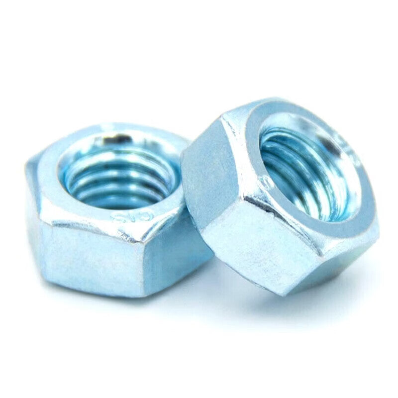 Bingyu Grade 8 High-Strength Galvanized Hex Nuts GB6170 External Hex Nuts M10 (100 pieces/pack) BY-378