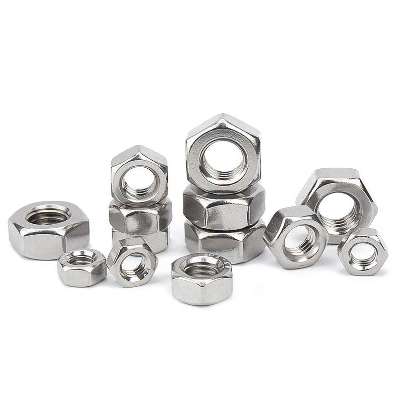 Tengchi (CT) 304/316 Hex Nuts, Stainless Steel Hex Head Nuts, Screw Nuts, 304 Hex Nuts M8 [100 pieces/pack]