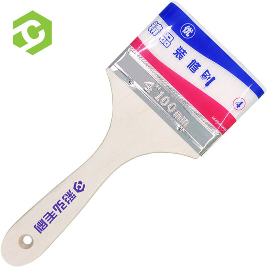 Caihong 4-inch Water-Based Silk Brush, Latex Paint, Interior Wall Painting Tool, Soft Bristle for Cleaning and Dust Removal