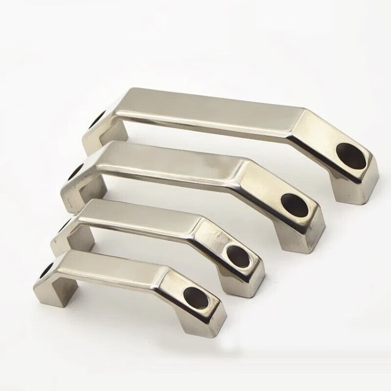 Sunward Industrial Products Heavy-Duty Door Handle, Bow-Shaped Handle, Industrial Heavy-Duty Handle, Thickened Solid Stainless Steel, Rounded Corner Style [120mm Hole Diameter]