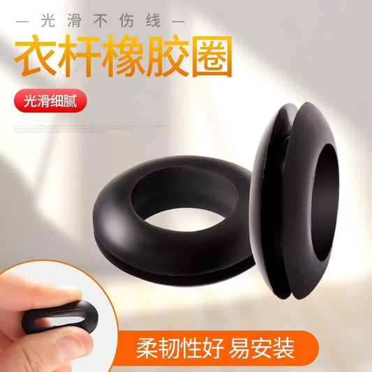 TIMUS clothes drying rack rubber sealing ring, clothes drying rack gasket, rubber ring, balcony clothes drying rack accessories, protective leather sleeve, collar hole ring, white 30 pieces, clothes rod rubber ring, white 30 pieces.