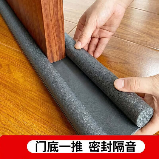 DIOVODER Door and Window Sealing Strips - Mosquito and Insect Prevention, Air Leak Prevention, Sound Insulation, Windproofing, and Windproofing - Gray/92cm [2-Pack] - High-Density Eco-Friendly