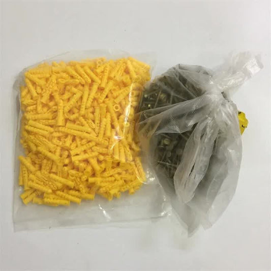 Hantiangong nylon plastic expansion tube extended expansion screw self-tapping screw, Xiaohuangyu M6*30 10 bags