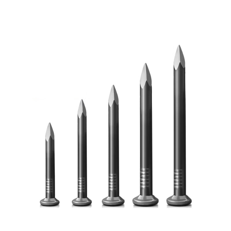 Goodyear black special cement nails, steel nails, round nails, small nails, woodworking nails, wall nails, concrete picture frame nails, picture hanging nails, black, 100mm (approximately 23 nails/pack)