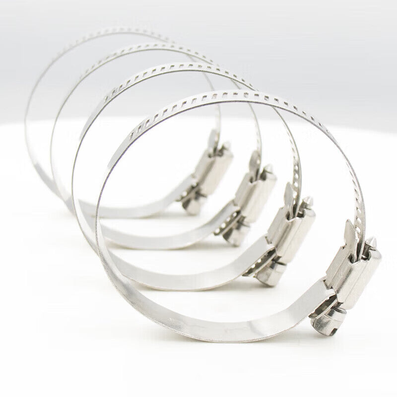 Peifan 304 Stainless Steel Hose Clamps, Pipe Clips, American Style Clamps C 155-178mm (10 pieces)