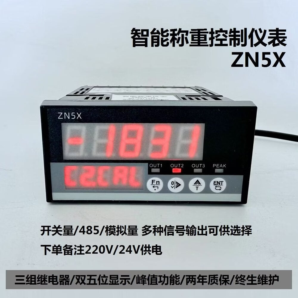 Zhongnuo Transmission Weighing Indicator Controller, Pressure, Tension, and Torque Weighing Sensor ZN5X, Dual-row 5-position Switch